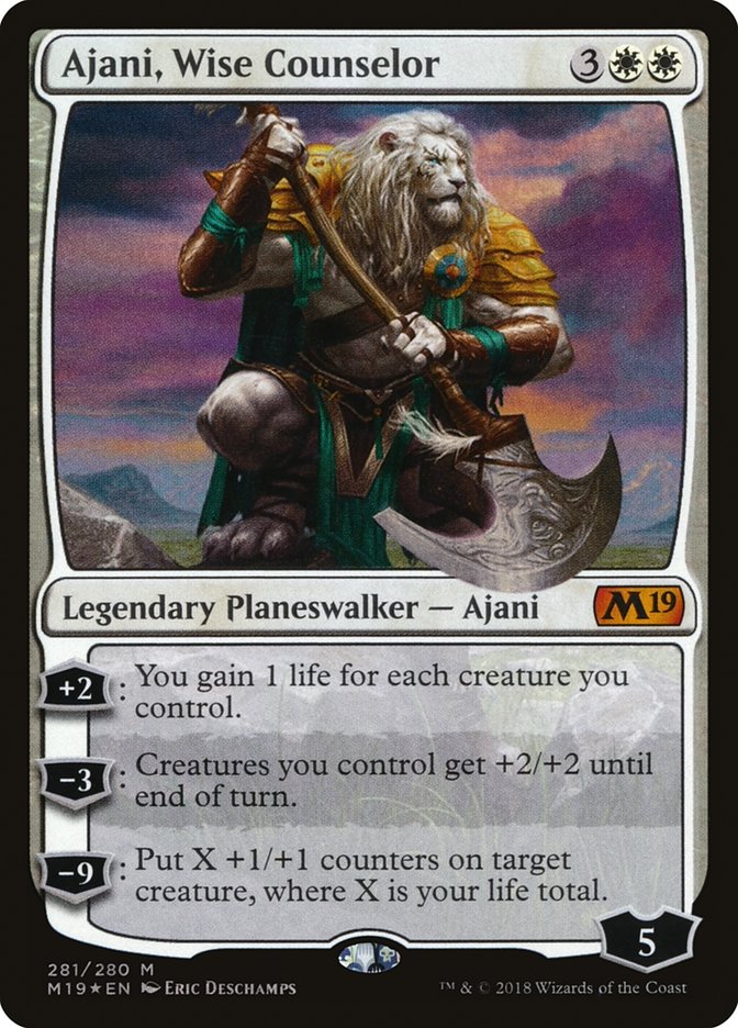 {R} Ajani, Wise Counselor [Core Set 2019][M19 281]