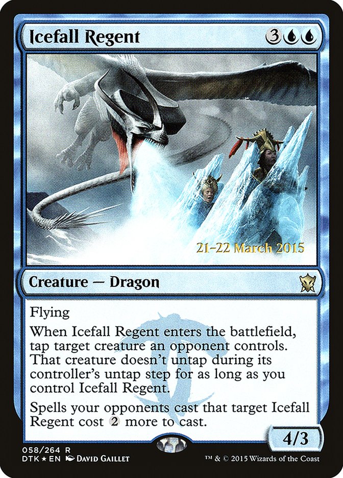 {R} Icefall Regent [Dragons of Tarkir Prerelease Promos][PR DTK 058]