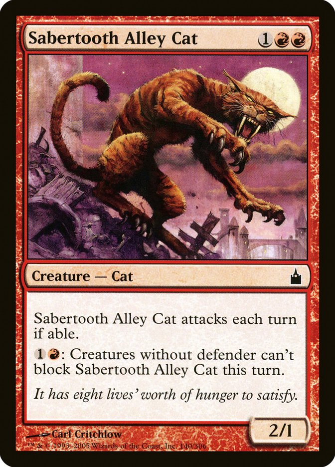 {C} Sabertooth Alley Cat [Ravnica: City of Guilds][RAV 140]