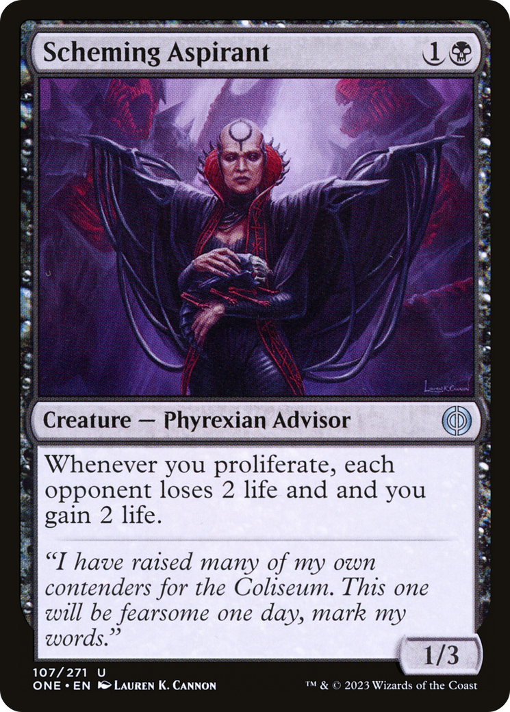 {@C} Scheming Aspirant [Phyrexia: All Will Be One][ONE 107]
