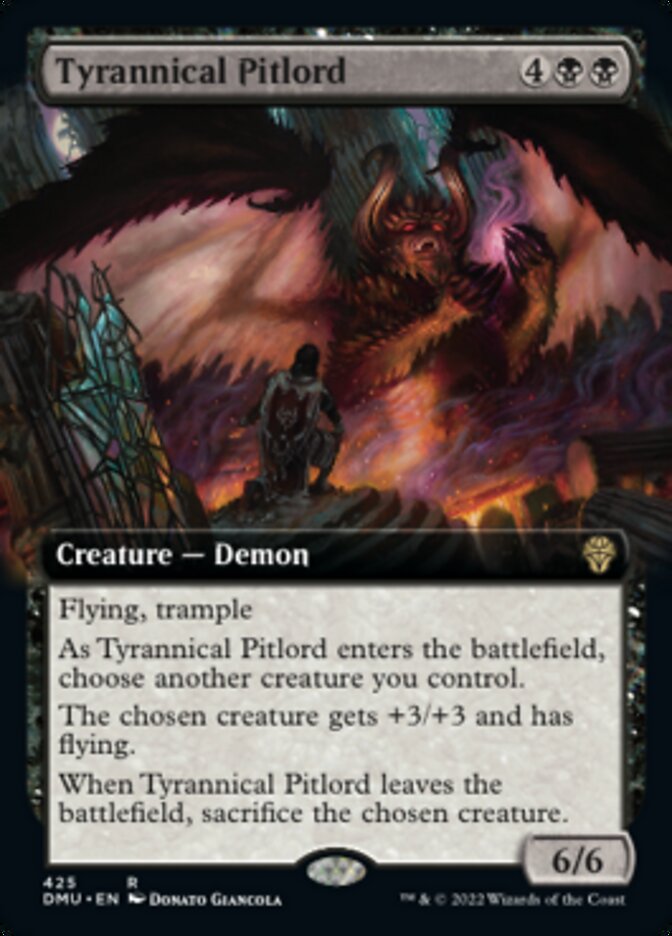{@R} Tyrannical Pitlord (Extended Art) [Dominaria United][DMU 425]