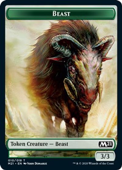 {T} Beast // Insect Double-sided Token [Challenger Decks 2021 Tokens][TCH21 010]