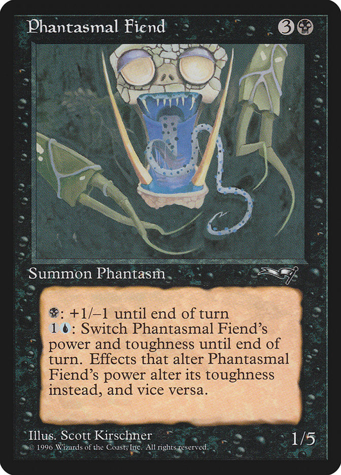 {C} Phantasmal Fiend (Dark Green Background) [Alliances][ALL 57A]