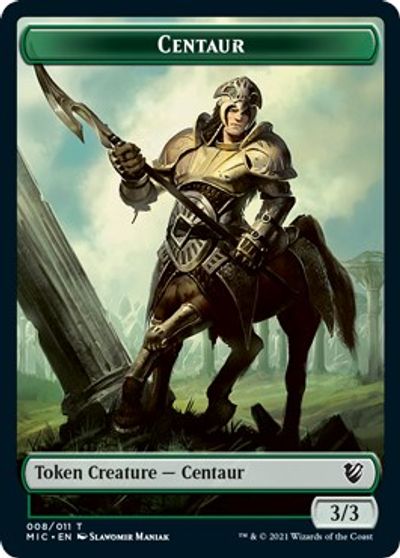{T} Centaur // Wolf Double-sided Token [Innistrad: Midnight Hunt Commander][TMIC 008]