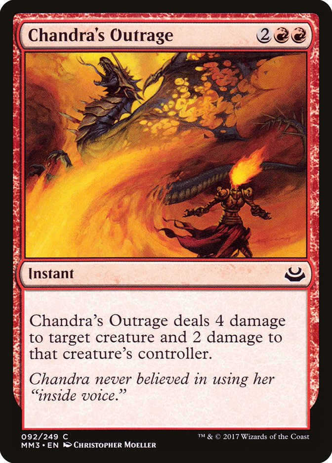 {C} Chandra's Outrage [Modern Masters 2017][MM3 092]