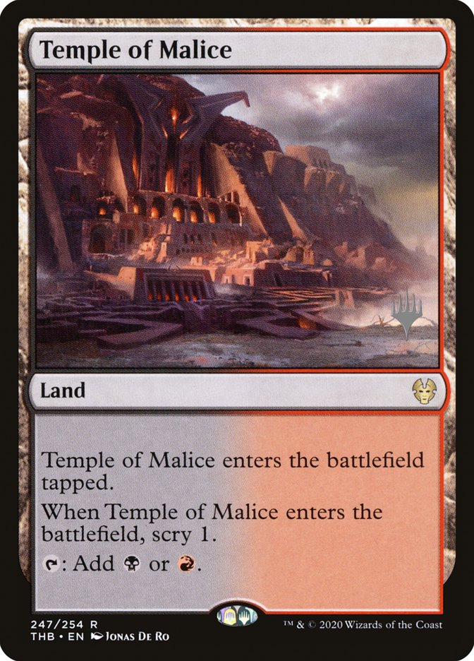 {R} Temple of Malice (Promo Pack) [Theros Beyond Death Promos][PP THB 247]