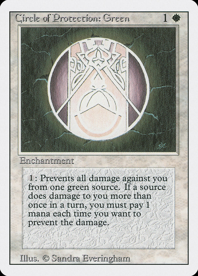 {C} Circle of Protection: Green [Revised Edition][3ED 011]