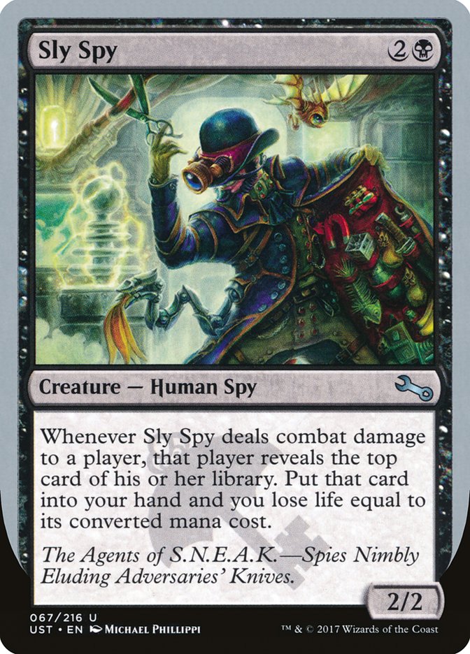 {C} Sly Spy ("Spies Nimbly Eluding Adversaries' Knives") [Unstable][UST 67E]