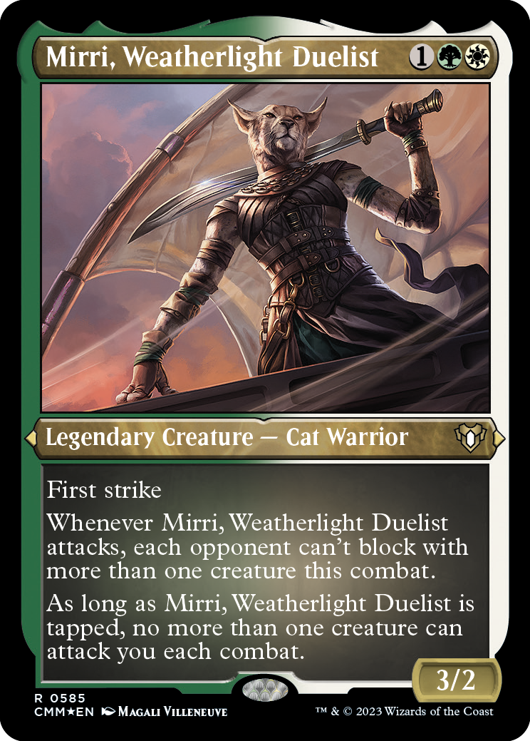 {R} Mirri, Weatherlight Duelist (Foil Etched) [Commander Masters][CMM 585]