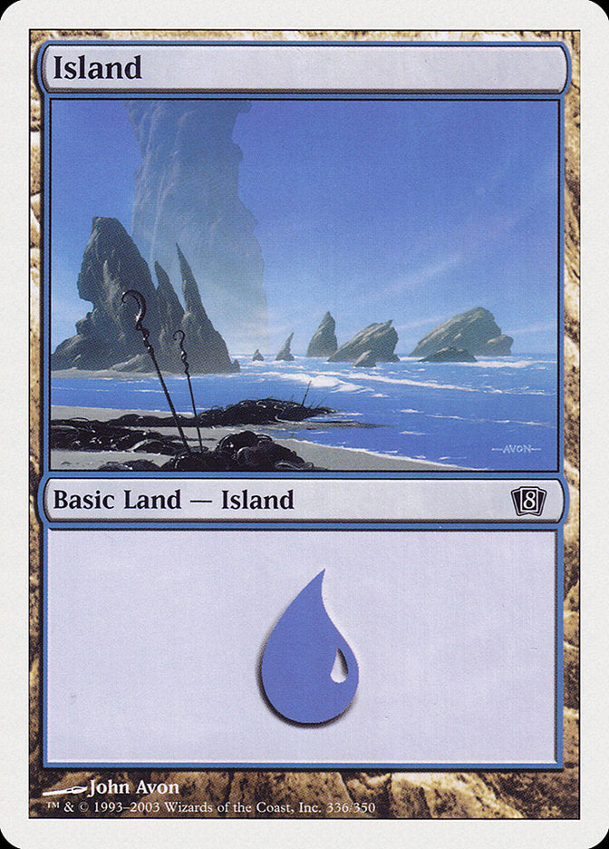 {B}[8ED 336] Island (336) [Eighth Edition]