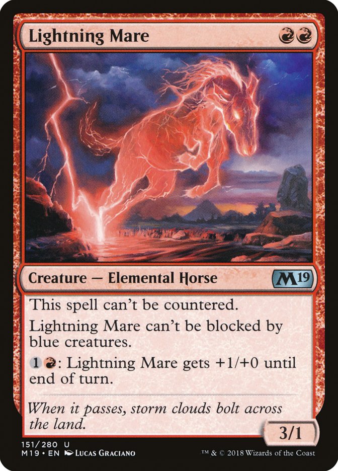 {C} Lightning Mare [Core Set 2019][M19 151]