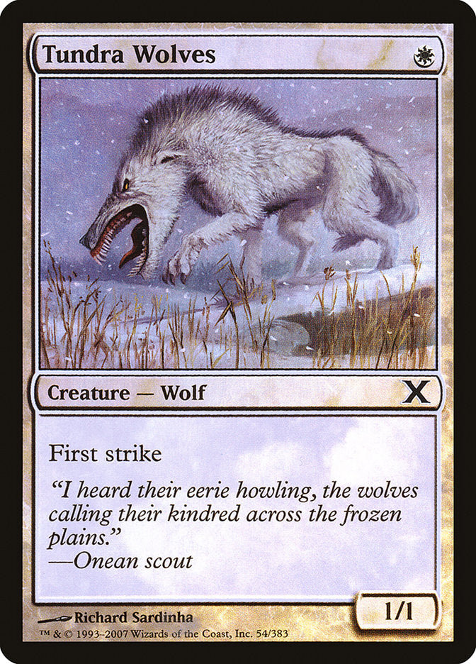 {C} Tundra Wolves (Premium Foil) [Tenth Edition][FP 10E 054]
