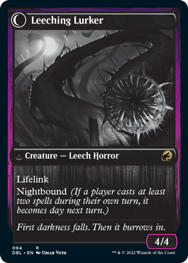{@R} Curse of Leeches // Leeching Lurker [Innistrad: Double Feature][DBL 094]