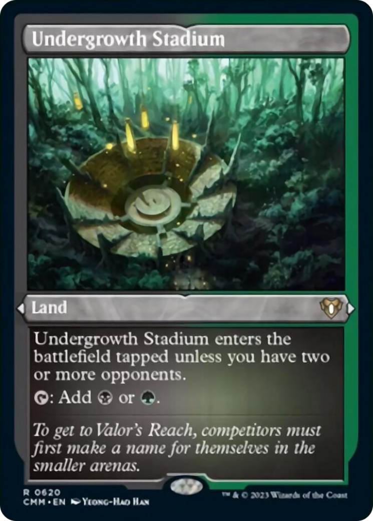 {R} Undergrowth Stadium (Foil Etched) [Commander Masters][CMM 620]