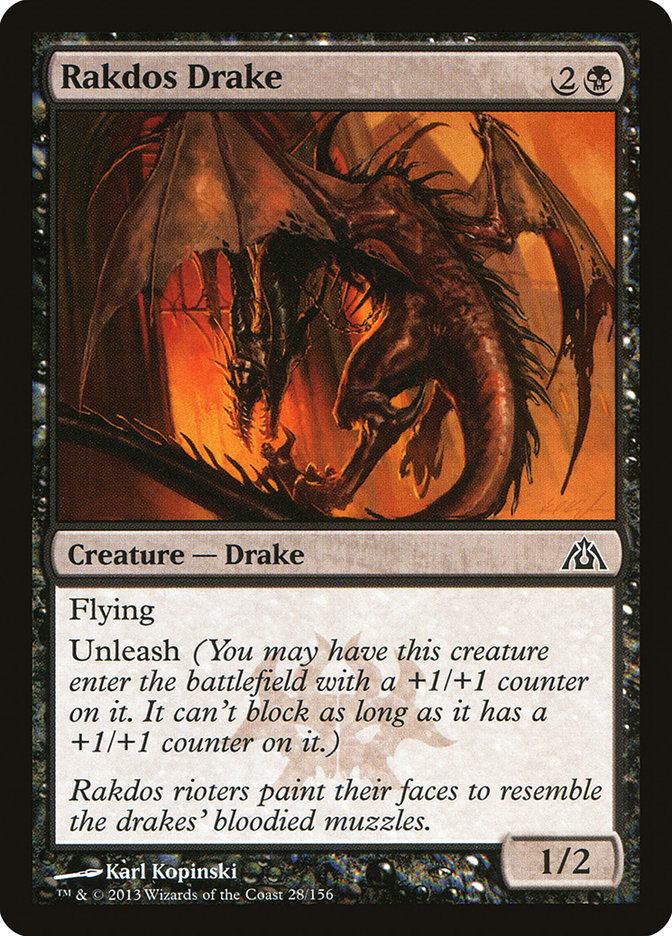 {C} Rakdos Drake [Dragon's Maze][DGM 028]