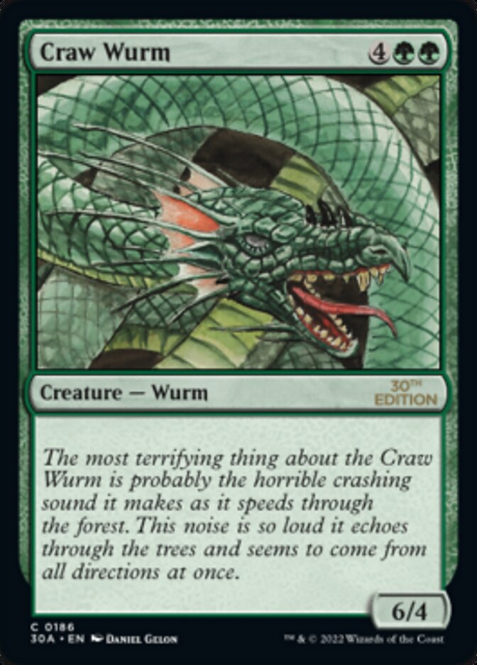 {C} Craw Wurm [30th Anniversary Edition][30A 186]