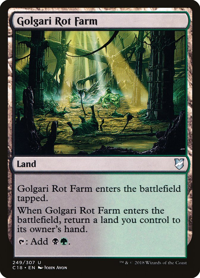 {C} Golgari Rot Farm [Commander 2018][C18 249]