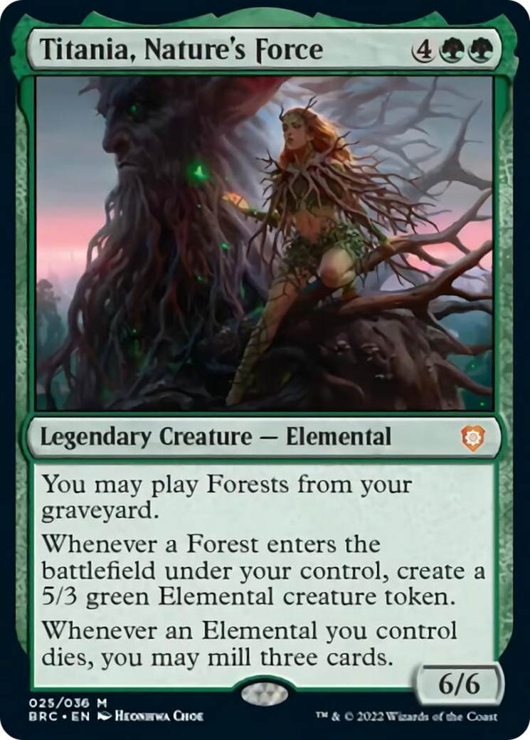 {R} Titania, Nature's Force [The Brothers' War Commander][BRC 025]