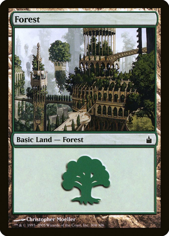{B}[RAV 304] Forest (304) [Ravnica: City of Guilds]