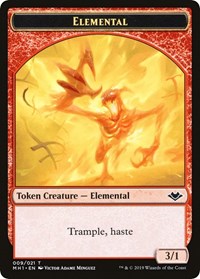{T} Elemental (009) // Goblin Double-Sided Token [Modern Horizons Tokens][TMH1 007]