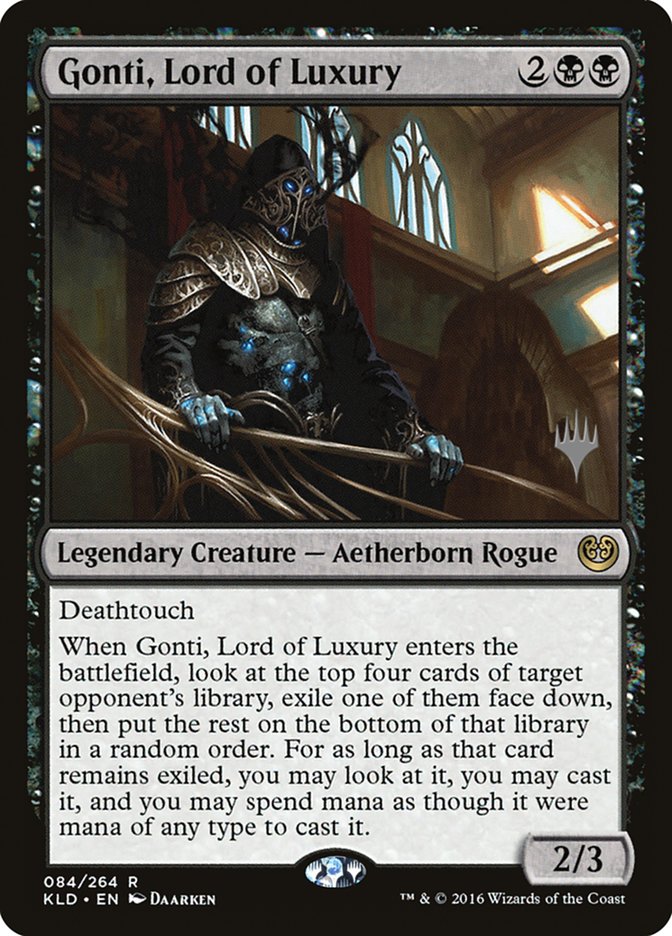 {R} Gonti, Lord of Luxury (Promo Pack) [Kaladesh Promos][PP KLD 084]
