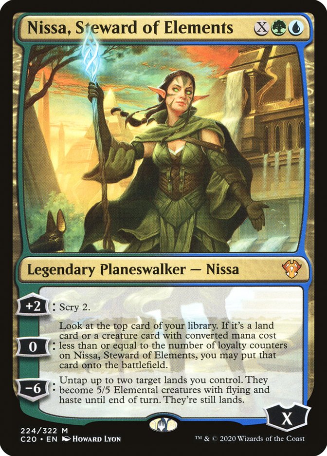 {R} Nissa, Steward of Elements [Commander 2020][C20 224]