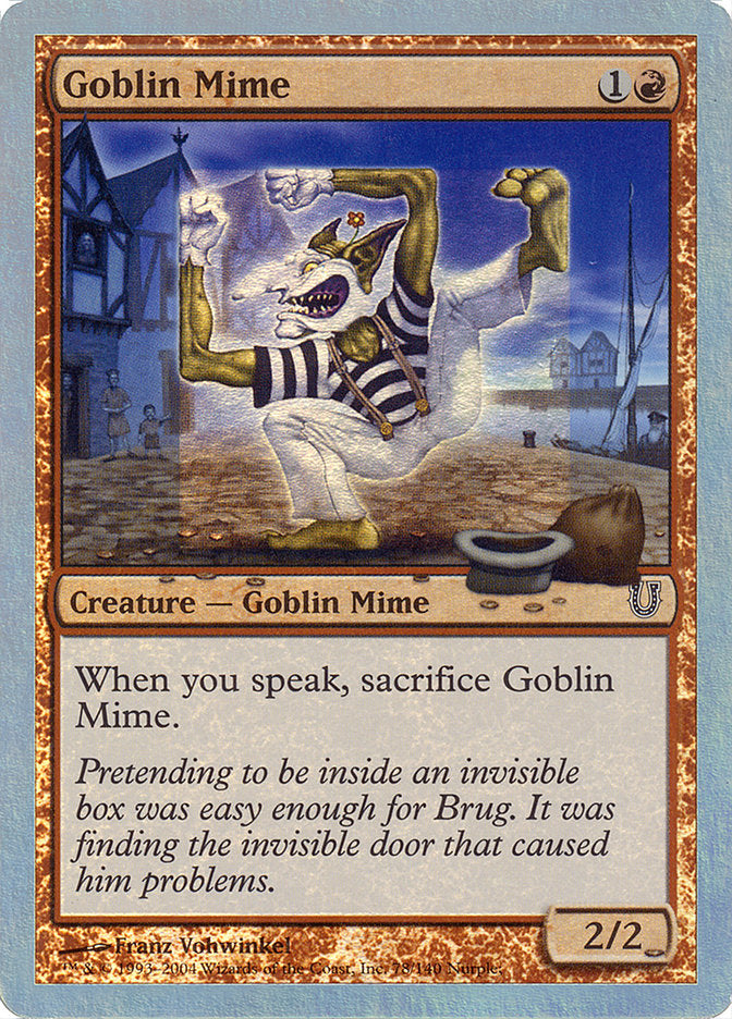 {C} Goblin Mime (Alternate Foil) [Unhinged][AA UNH 078]