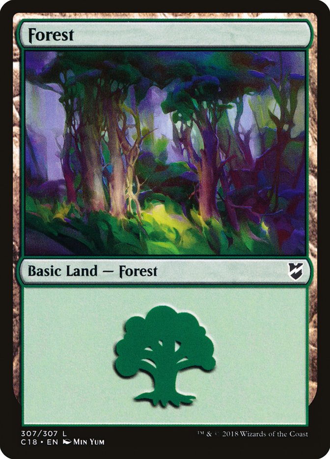 {B}[C18 307] Forest (307) [Commander 2018]
