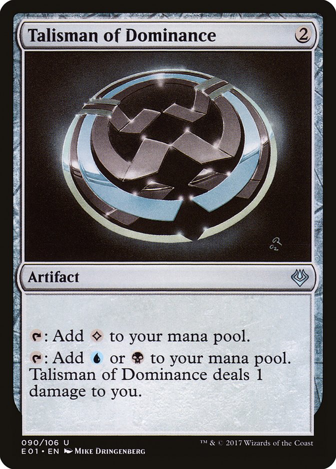 {C} Talisman of Dominance [Archenemy: Nicol Bolas][E01 090]