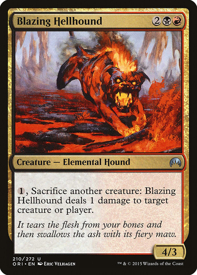 {C} Blazing Hellhound [Magic Origins][ORI 210]
