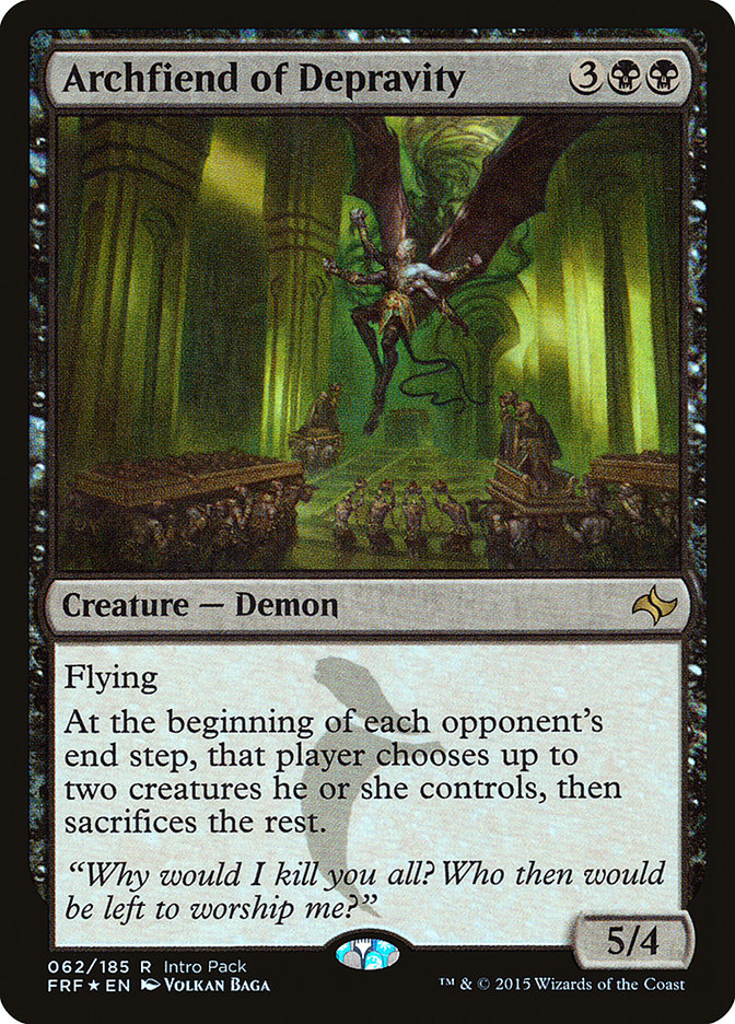 {R} Archfiend of Depravity (Intro Pack) [Fate Reforged Promos][PA FRF 062]