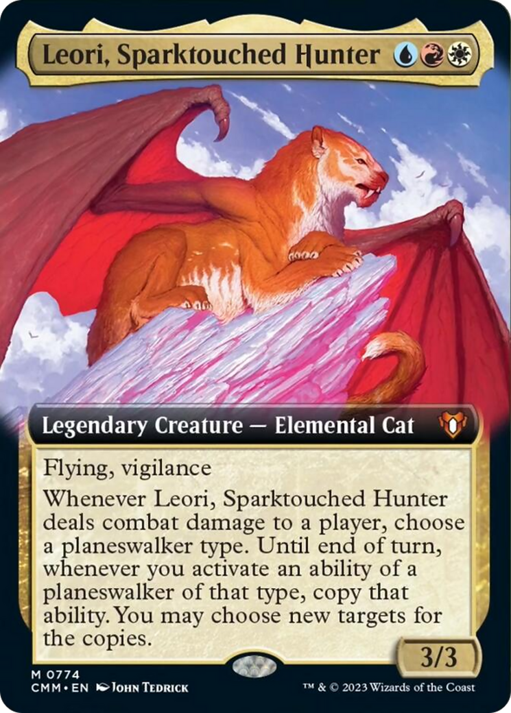 {R} Leori, Sparktouched Hunter (Extended Art) [Commander Masters][CMM 774]