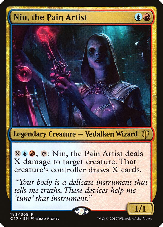 {R} Nin, the Pain Artist [Commander 2017][C17 183]