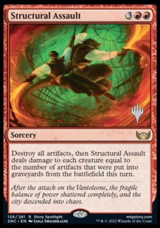{@R} Structural Assault (Promo Pack) [Streets of New Capenna Promos][PP SNC 126]