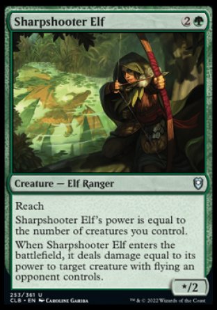 {C} Sharpshooter Elf [Commander Legends: Battle for Baldur's Gate][CLB 253]