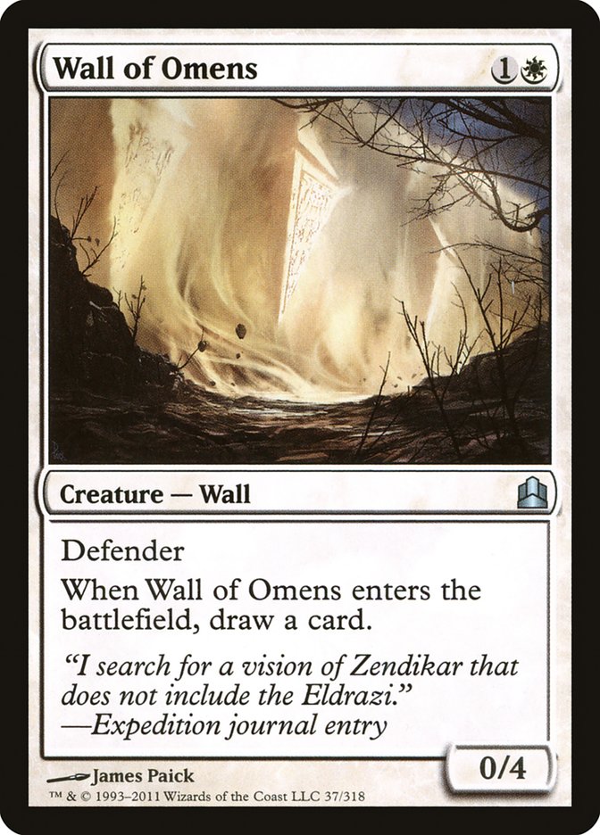 {C} Wall of Omens [Commander 2011][CMD 037]