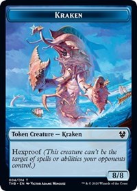 {T} Kraken // Satyr Double-sided Token [Theros Beyond Death Tokens][TTHB 004]