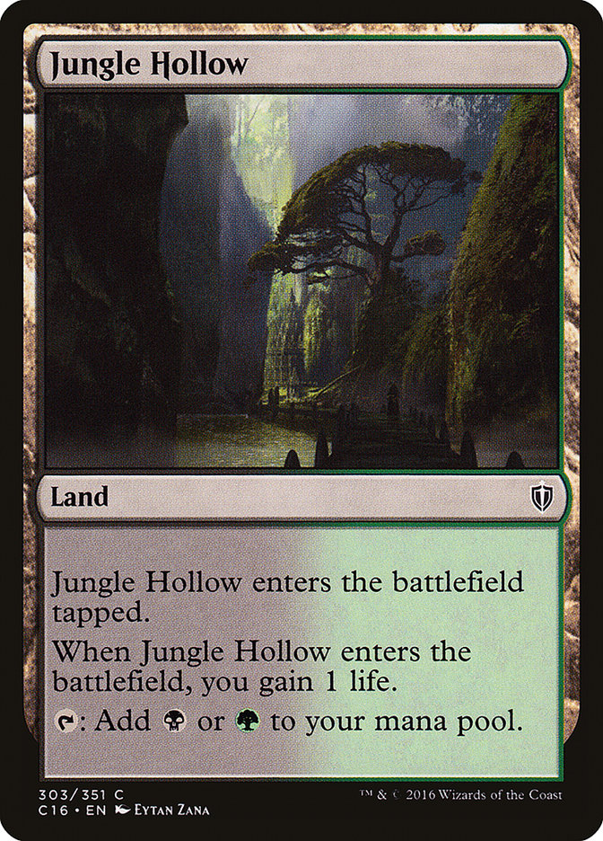 {C} Jungle Hollow [Commander 2016][C16 303]