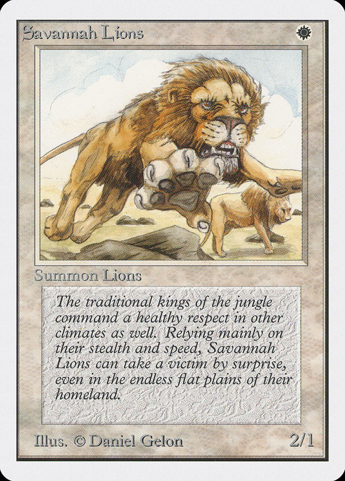 {R} Savannah Lions [Unlimited Edition][2ED 039]