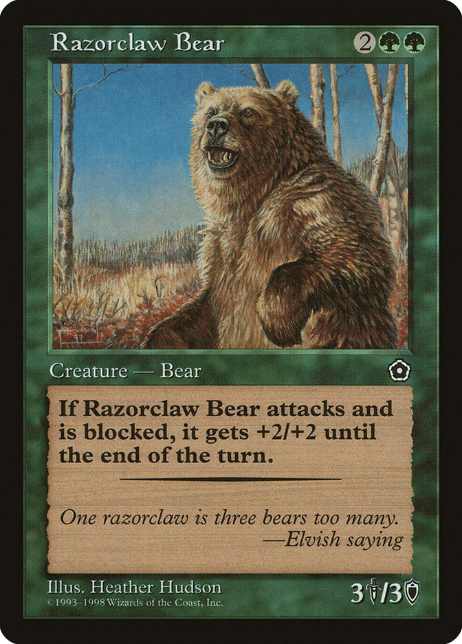{R} Razorclaw Bear [Portal Second Age][PO2 142]