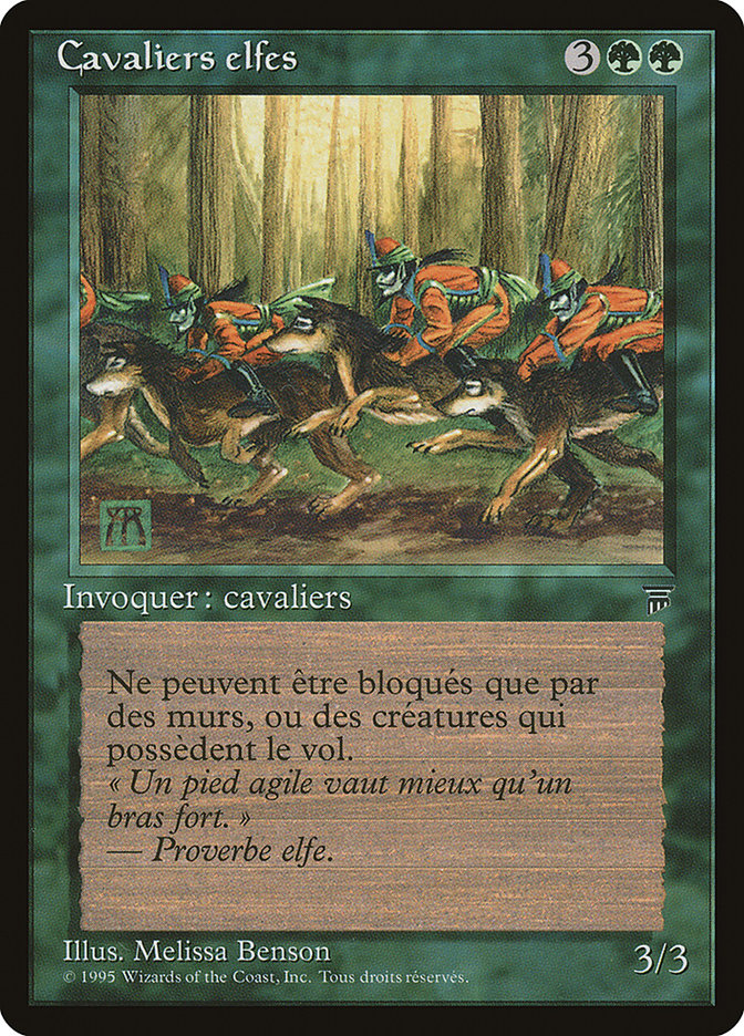 {C} Elven Riders (French) - "Cavaliers elfes" [Renaissance][REN 133]