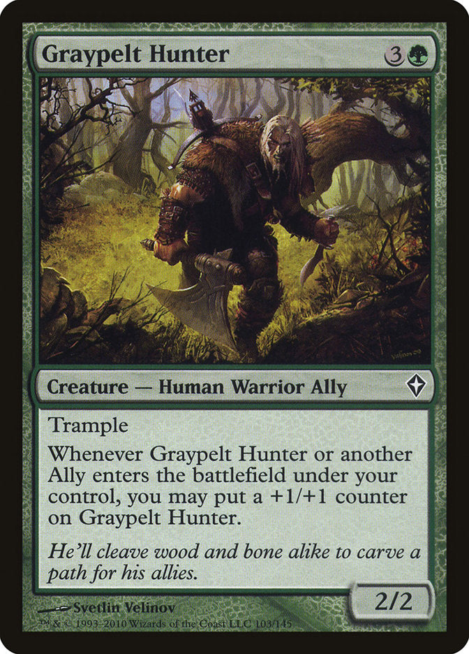 {C} Graypelt Hunter [Worldwake][WWK 103]
