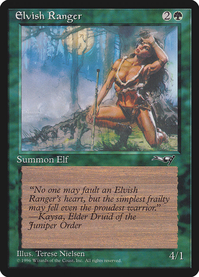 {C} Elvish Ranger (Moon Background) [Alliances][ALL 88A]
