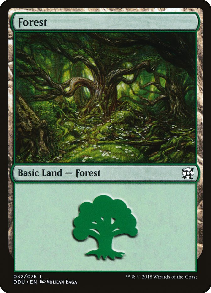 {B}[DDU 032] Forest (32) [Duel Decks: Elves vs. Inventors]