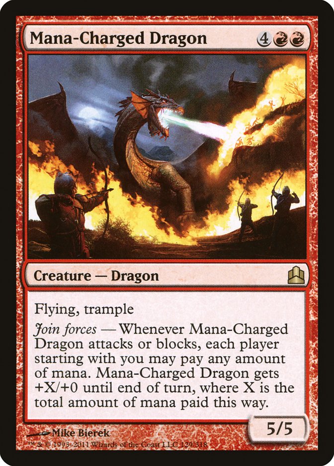 {R} Mana-Charged Dragon [Commander 2011][CMD 129]
