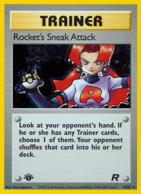 <PP> Rocket's Sneak Attack (16/82) [Team Rocket 1st Edition]