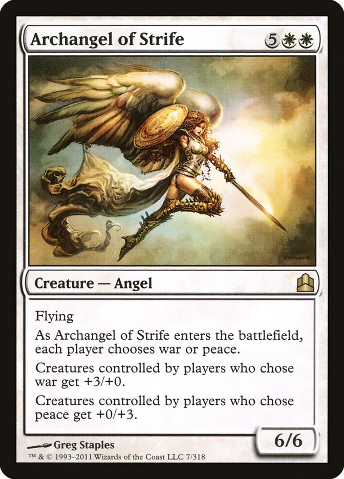 {R} Archangel of Strife [Commander 2011][CMD 007]