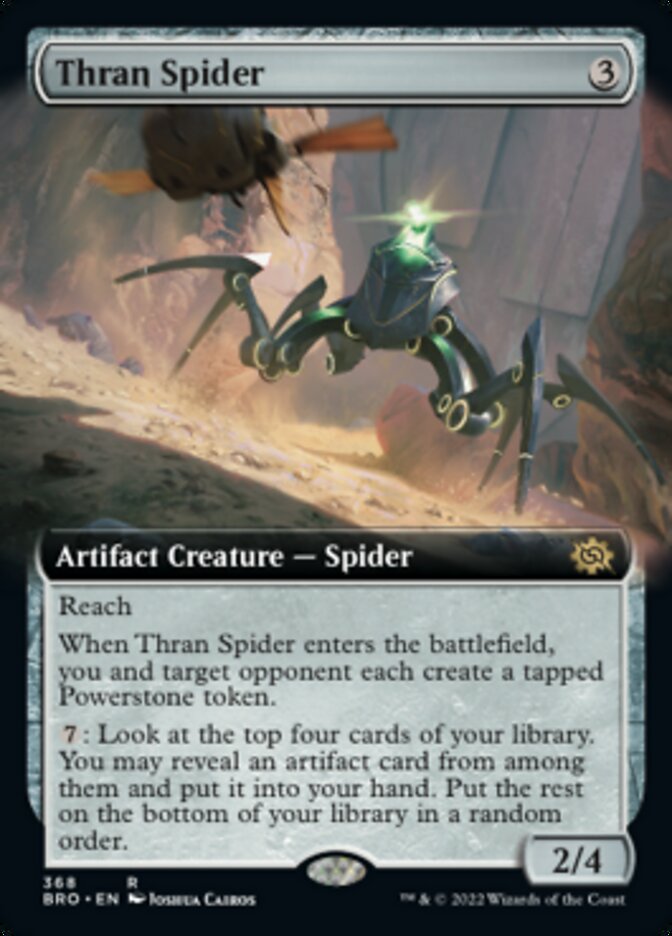 {@R} Thran Spider (Extended Art) [The Brothers' War][BRO 368]