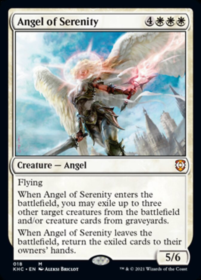 {R} Angel of Serenity [Kaldheim Commander][KHC 018]