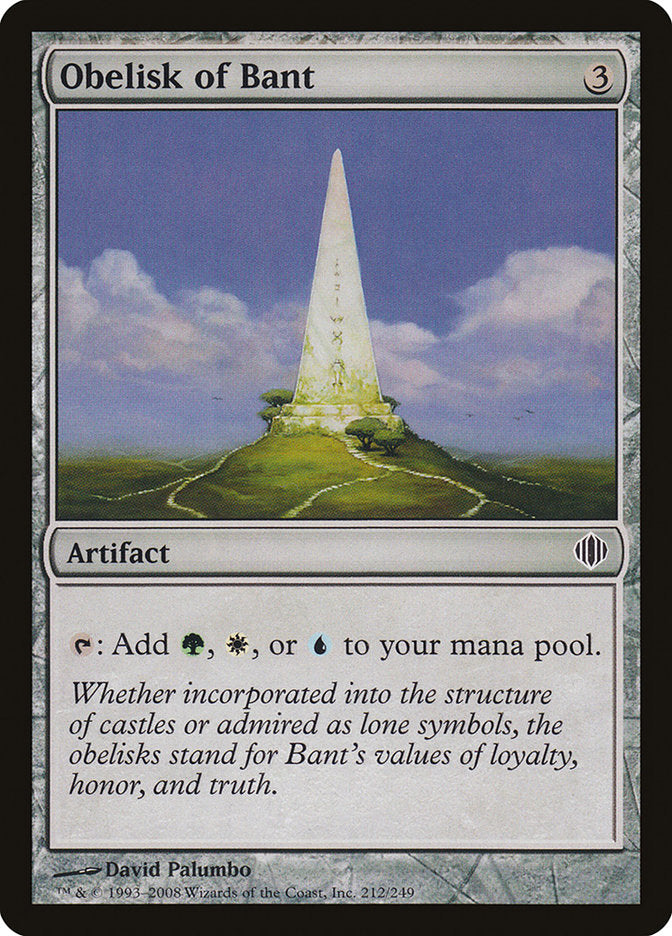 {C} Obelisk of Bant [Shards of Alara][ALA 212]